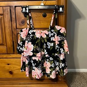 Floral Swimsuit Top / Size Medium